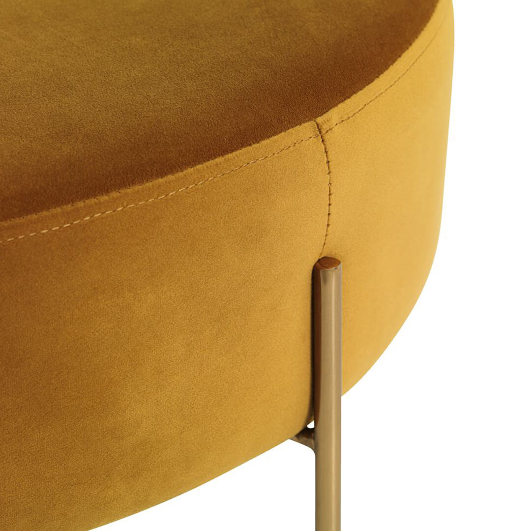 Pouf Brown/Gold - obrazek 2