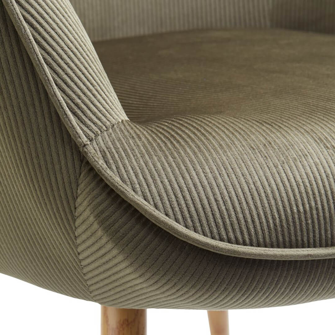 Armchair Corduroy Green - obrazek 2